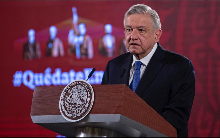 López Obrador reiteró que no se había hecho la prueba porque no presenta síntomas. SUN / S. Tapia