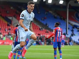 Los Blues aventajaban 2-0 el partido antes de la media hora gracias a los tantos de Olivier Giroud y Christian Pulisic (foto), con sendas asistencias de Willian. AFP / J. Tallis