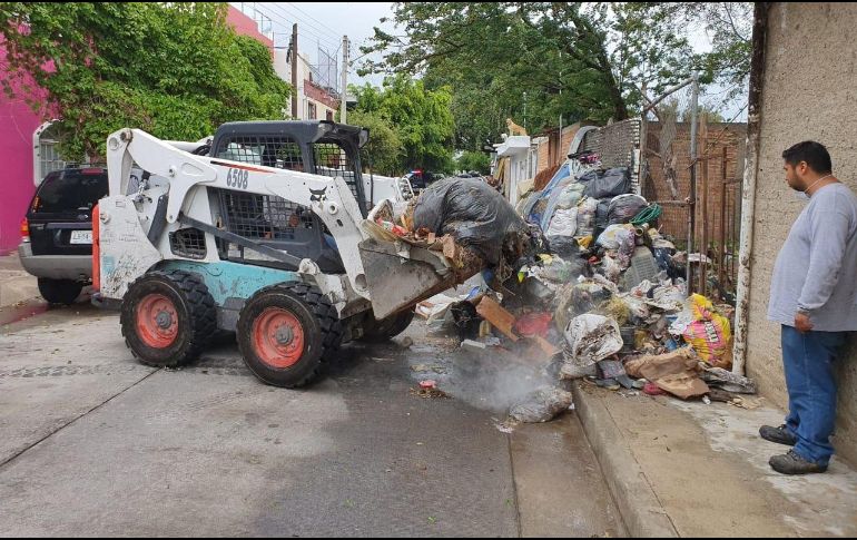 Los desechos recolectados equivalen a tres veces el llenado de una camioneta de recolección. ESPECIAL/Ayuntamiento de Guadalajara