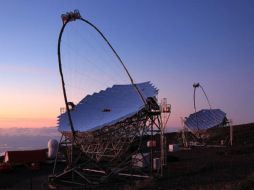 Los telescopios MAGIC en el Observatorio del Roque de los Muchachos, La Palma. ESPECIAL / agenciasinc.es