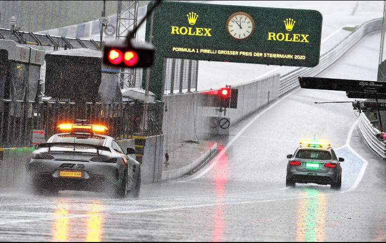 Las calificaciones de F1 están programadas a las 15:00 horas locales, aunque la meteorología no prevé mejoras antes del final de la jornada. EFE / ESPECIAL