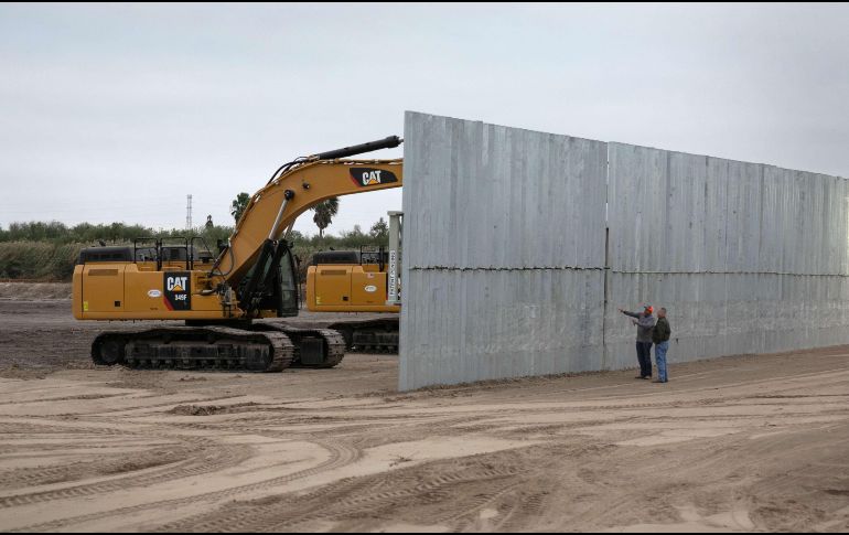 La barrera en Mission, Texas, comenzó la construcción del muro en mayo de 2019. AFP/ARCHIVO