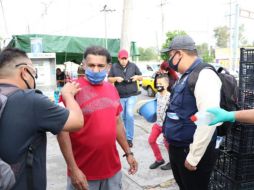 Se instalaron 27 filtros sanitarios y 150 servidores públicos participaron en la supervisión de las medidas sanitarias. ESPECIAL /