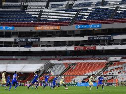 El último partido que ambos equipos disputaron en el Azteca, fue el Clásico Joven en el que se impuso Cruz Azul por la mínima antes de la cancelación del torneo. IMAGO7