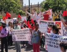 Herrera Estrada realiza un mitin con un grupo de simpatizantes en Plaza liberación. ESPECIAL