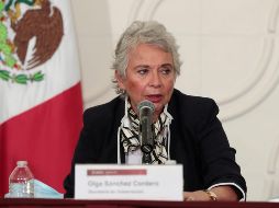 Sánchez Cordero anunció que el próximo jueves se reunirá virtualmente con los gobernadores para tratar el tema. SUN / A. Hernández