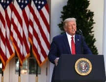 El presidente de Estados Unidos, Donald Trump, habla durante una rueda de prensa en la Casa Blanca este martes. EFE/T. Katopodis