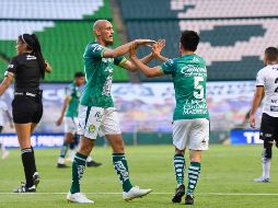 GOLEADOR. Nico Sosa marcó un doblete para los felinos. IMAGO7