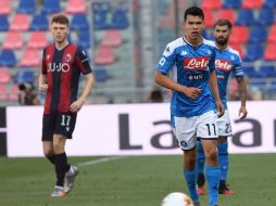 Hirving Lozano inicio de titular en el cuadro de Gattuso y salió de cambio al 61´. TWITTER / @sscnapoli