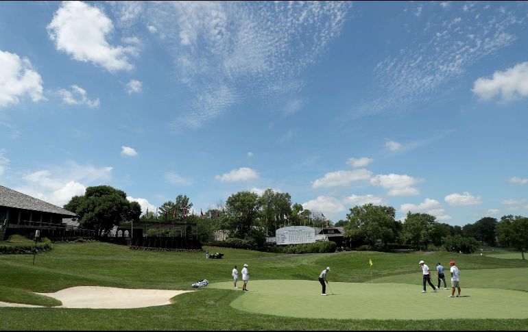 Panorama del Muirfield Village Golf, donde ayer se jugó la segunda ronda del torneo. AFP/J. Squire