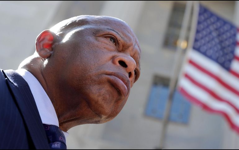 Durante toda su vida, Lewis libró una férrea batalla contra la discriminación e injusticia por motivos raciales. AFP / ARCHIVO