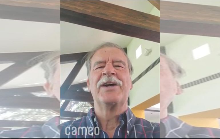 ''¿Que onda con Vicente Fox? Ya apáguenle el internet'', dicen usuarios en Twitter. ESPECIAL / cameo.com/presidentfox