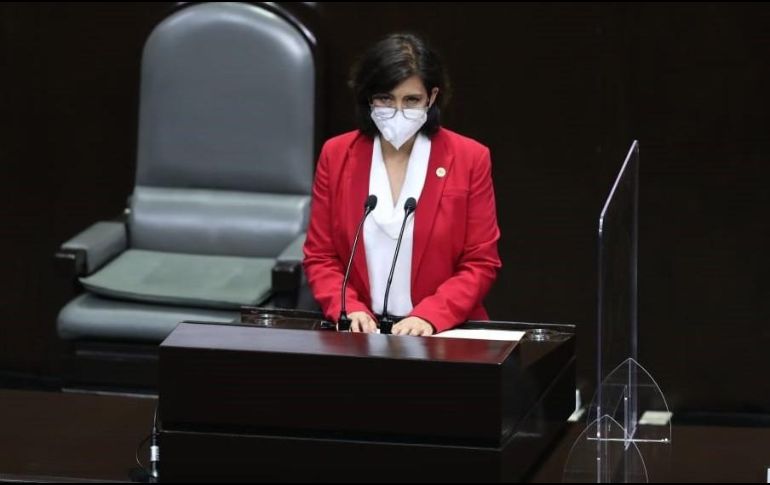 La diputada Mónica Almeida aseguró que Lozoya es el premio mayor del gobierno encabezado por Andrés Manuel López Obrador. TWITTER/@DiputadosPRD64