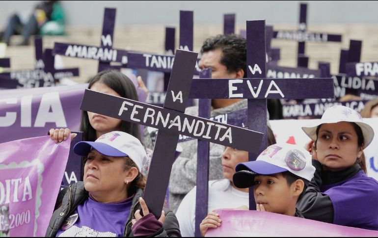 Estado de México, Veracruz, Ciudad de México, Puebla y Nuevo León encabezan la lista de entidades donde se reportan más feminicidios en el presente año. NTX / ARCHIVO