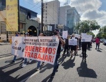 Después de cuatro meses sin operar los negocios ya están quebrados y los trabajadores desesperados porque no han percibido ingresos. EL INFORMADOR / J. Velazco