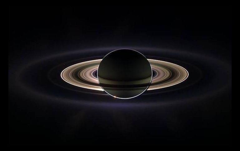 Saturno entró en oposición al Sol la tarde de este lunes, es decir, en su punto más cercano y más brillante. ESPECIAL / Nasa.gov