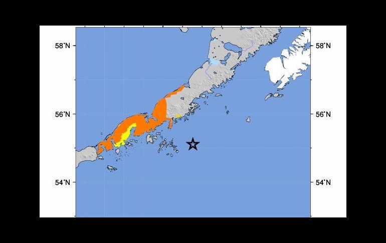 El terremoto se produjo a las 06H12 GMT a 800 kilómetros al suroeste de Anchorage, la ciudad más grande de Alaska. EFE