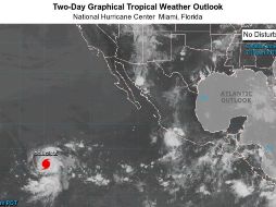 De seguir su trayectoria podría llegar a Hawái el domingo o el lunes, pero los expertos prevén que para ese entonces será una depresión tropical. ESPECIAL / nhc.noaa.gov