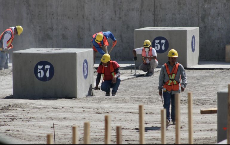 El personal ocupado total en la industria de la construcción disminuye 4.7% (en mayo con relación a abril). NTX/ARCHIVO