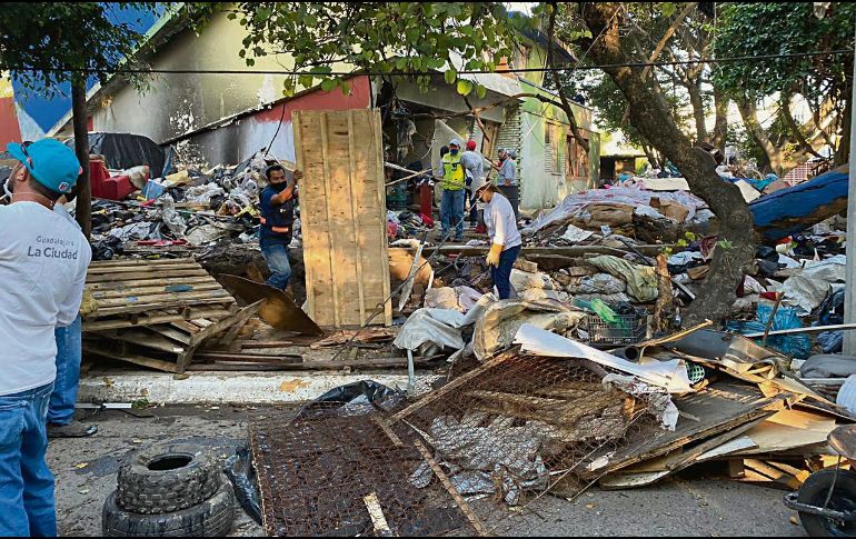 La alerta sanitaria por COVID-19 fundamentó el permiso jurídico para desalojar y limpiar el lugar. ESPECIAL