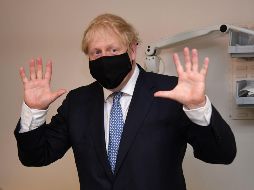 Johnson visitó un hospital del Servicio Nacional de Salud en Londres. AFP / J. Selwyn