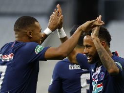 Un gol de Neymar al cuarto de hora desequilibró la final de la Copa de Francia ante el Saint Etienne. EFE / Y. Valat