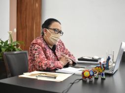 El Presidente Andrés Manuel López Obrador nombró a Rodríguez como coordinadora general de puertos de la Marina Mercante de la Secretaría de Comunicaciones y Transporte. TWITTER / @rosaicela_