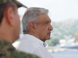 El Presidente en las instalaciones de la refinería de la Salina Cruz. SUN/E. Hernández