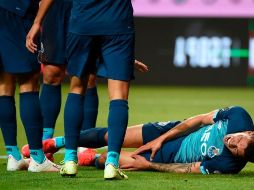 Los gestos de dolor del ex americanista eran evidentes en las imágenes de la televisión portuguesa. AFP/M. Riopa