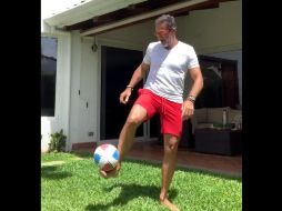 El video del futbolista generó toda clase de comentarios en Twitter. CAPTURA DE VIDEO