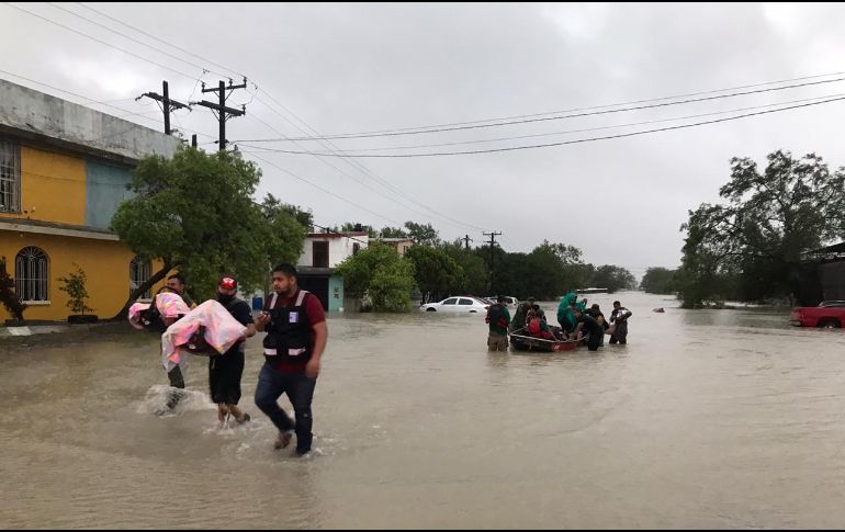 Usuarios en redes sociales han compartido imágenes de las inundaciones en Reynosa. TWITTER / @DavidLeonRomero