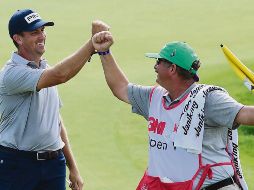 JÚBILO. Thompson (izq.) no se proclamaba campeón desde el Honda Classic de 2013. AFP• S. Revere
