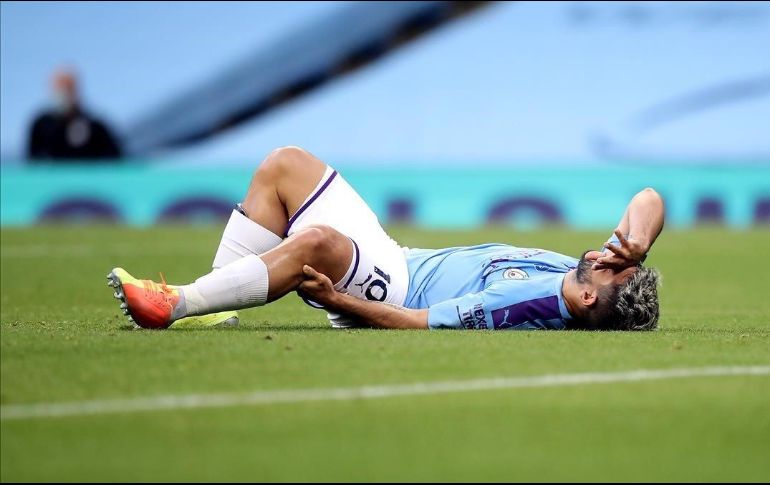 El 'Kun' Agüero marcó 23 tantos para el City este curso y la lesión lo apartó de las canchas desde junio. FACEBOOK/@mancity