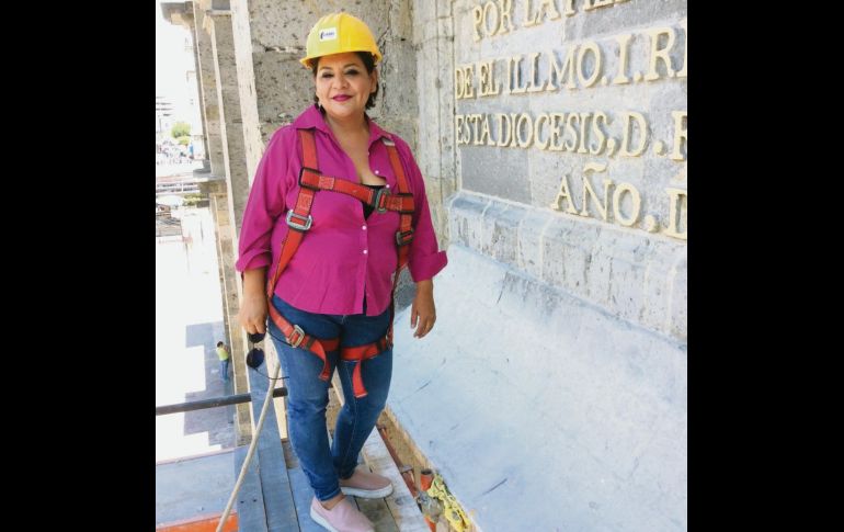 Luisa Herena Tapia. Deja huella con su trabajo, restaurando diversos tesoros arquitectónicos. CORTESÍA