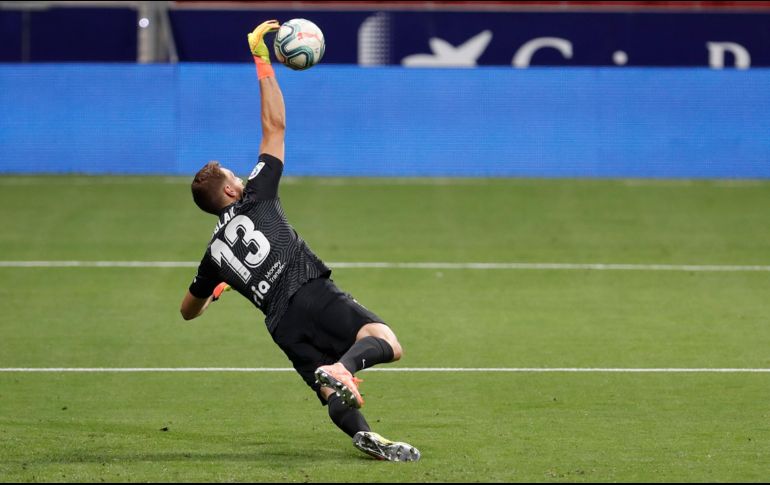Jan Oblak ha tenido un rendimiento sublime en la portería colchonera. TWITTER/@Atleti
