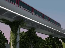 Los usuarios comparten en redes las imágenes del proyecto original que contemplaba la instalación de plantas enredaderas. ESPECIAL