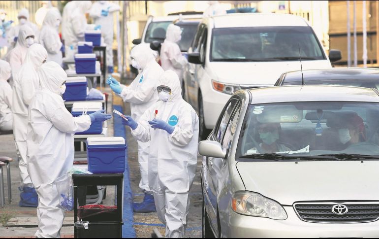 En Jalisco se han aplicado más de 100 mil pruebas de detección del coronavirus. AFP/Archivo
