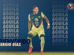 Sergio Díaz llega al club azulcrema a recomendación expresa de Richard Sánchez. TWITTER/@ClubAmerica