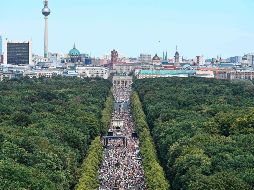 Unas 17 mil personas, según la policía, participaron en la llamada marcha 