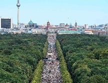 Unas 17 mil personas, según la policía, participaron en la llamada marcha 