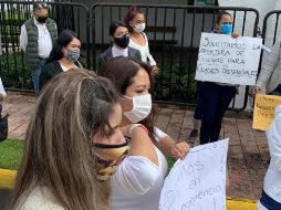 Las afectadas se mostraron preocupadas por el tema de docentes particulares para el próximo ciclo escolar. EL INFORMADOR/S. Flores