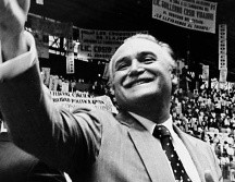 Retrato de Cosío Vidaurri durante la Convención estatal del 6 de agosto de 1988. ESPECIAL