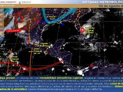 Las lluvias se deben al paso de la Onda Tropical número 24 por el occidente del país. TWITTER / @conagua_clima