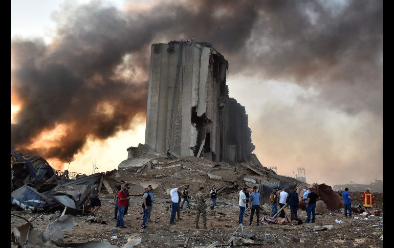 Un silo destruido. AFP