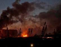 Daños en el puerto tras la explosión. AFP/J. Eid
