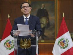 Vizcarra anunció la conformación de un nuevo gabinete ministerial tras la censura al primer ministro Pedro Cateriano por el Congreso peruano. EFE/Presidencia de Perú