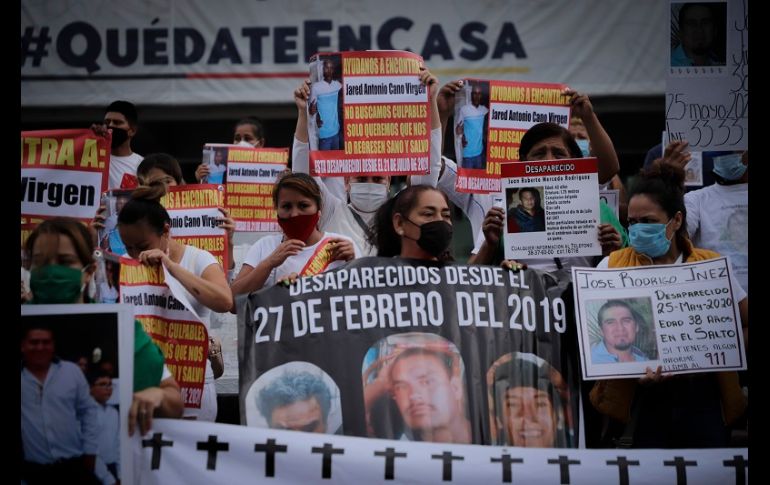 Exigen una mayor actuación por parte de las autoridades ante el aumento de desapariciones en Jalisco. EL INFORMADOR/F. Atilano