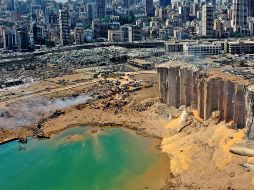 El cráter mide unos 124 metros de diámetro. AFP