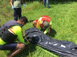 El hombre ahogado fue reportado el día de ayer por su familia como desaparecido, pues acudió a pescar pero jamás regresó. ESPECIAL