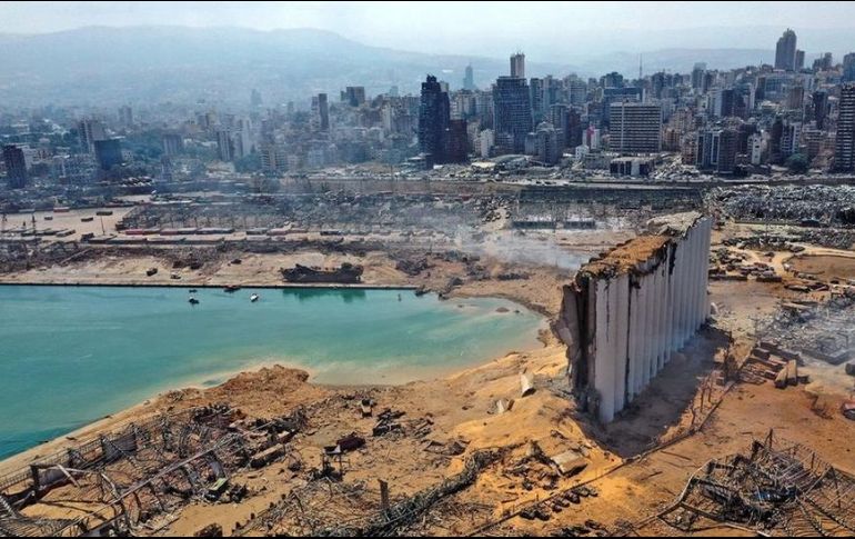 El puerto de Beirut, el corazón de la ciudad, quedó totalmente destruido. GETTY IMAGES